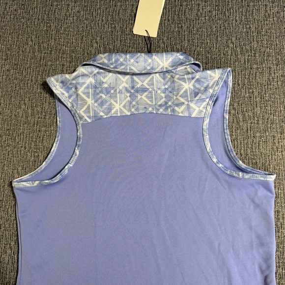 Adidas Women’s Golf Fashion Print Sleeveless Polo - Picture 6 of 11